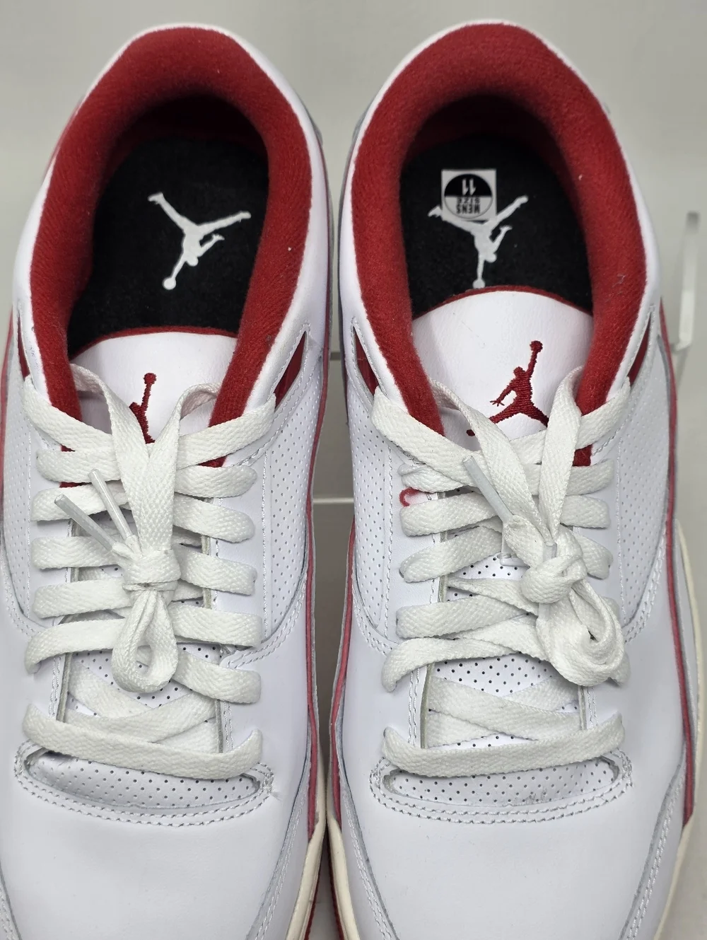 Nike Jordan Flight Court White Sail Black Varsity Red HF3255-106 Men's Size 11